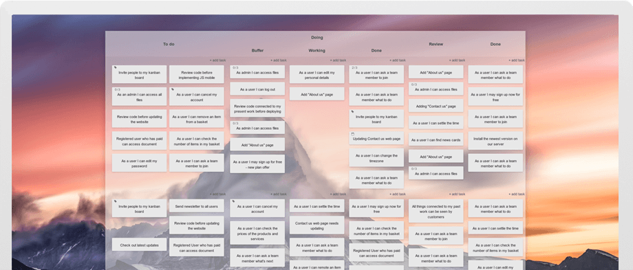 Kanban Tool Board